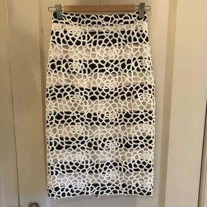 ALC Della Floral Pencil Midi Skirt